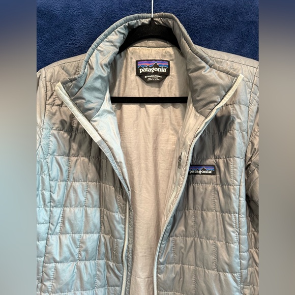 Patagonia Nano Puff Light Gray Quilted Jacket - Picture 6 of 10